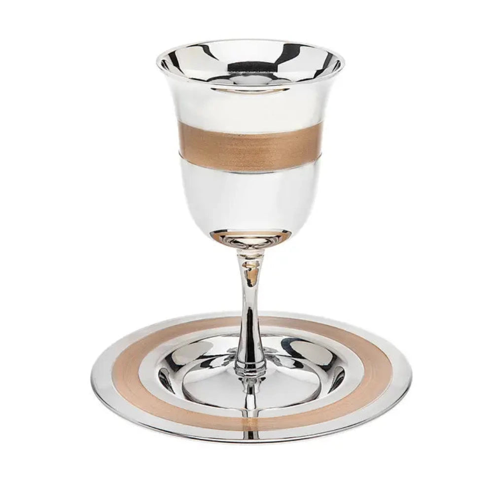 Gold Stripe Kiddush Cup