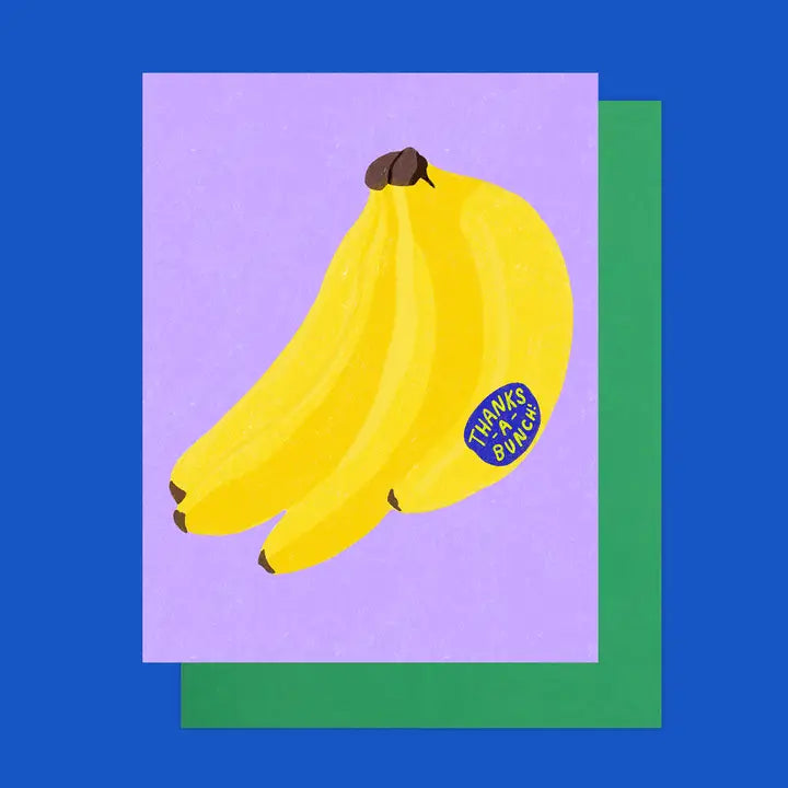 Thanks A Bunch Banana Greeting Card