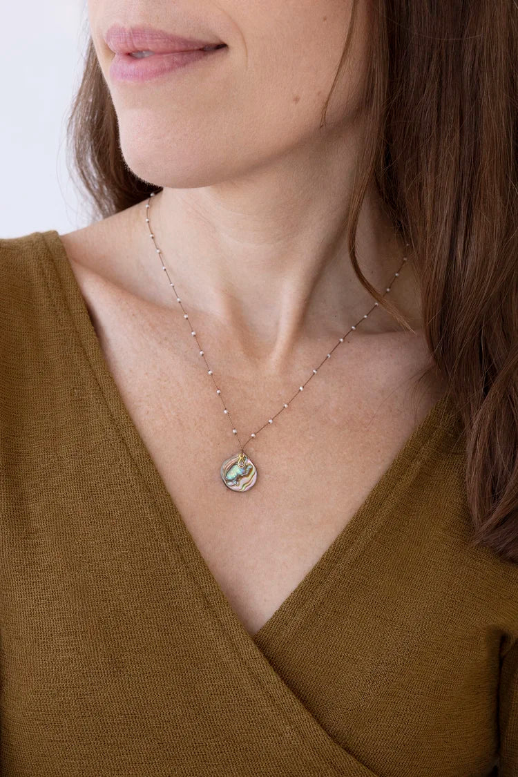 Sirena Necklace with Diamond