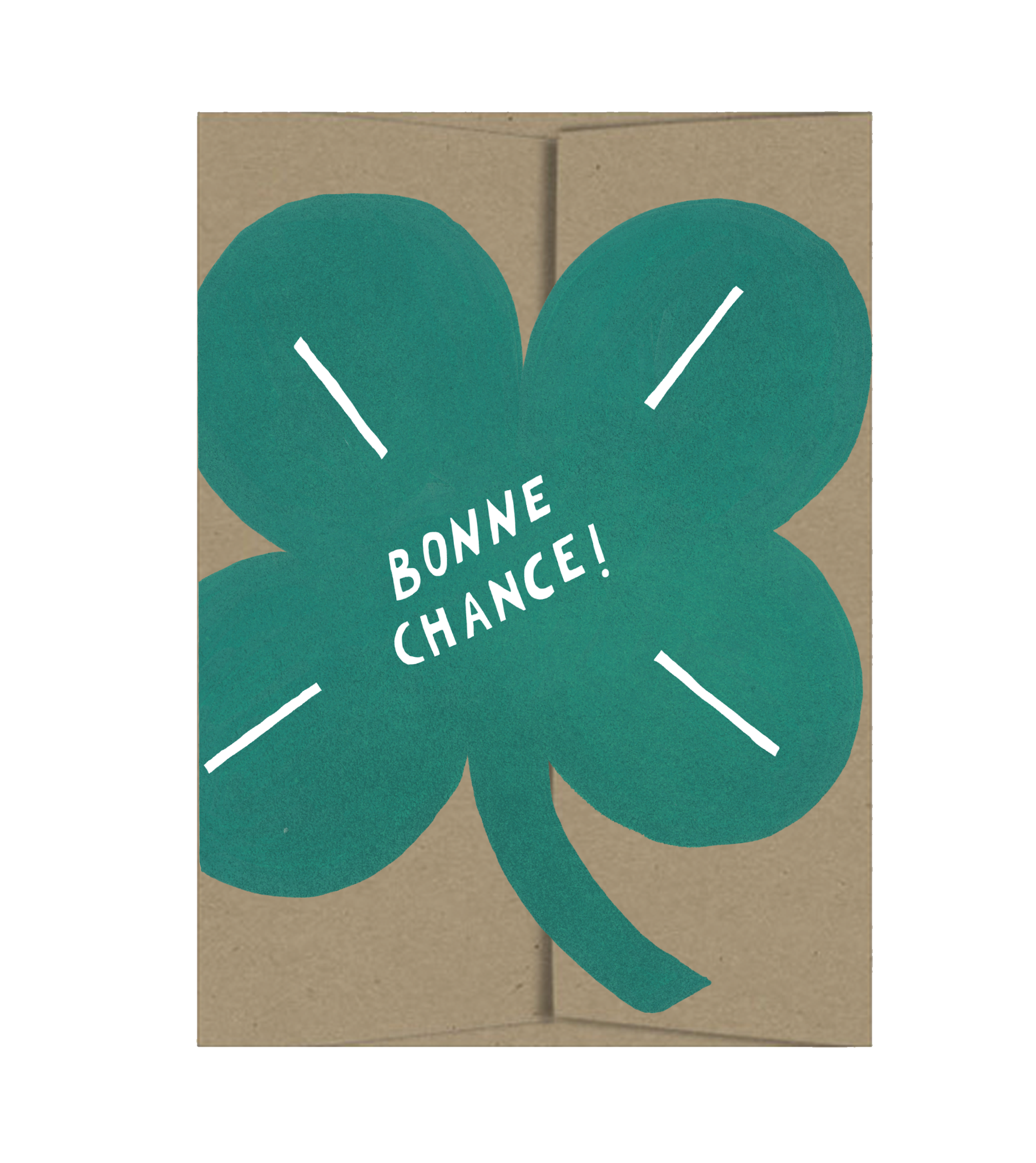 Clover Good Luck - Die Cut Card