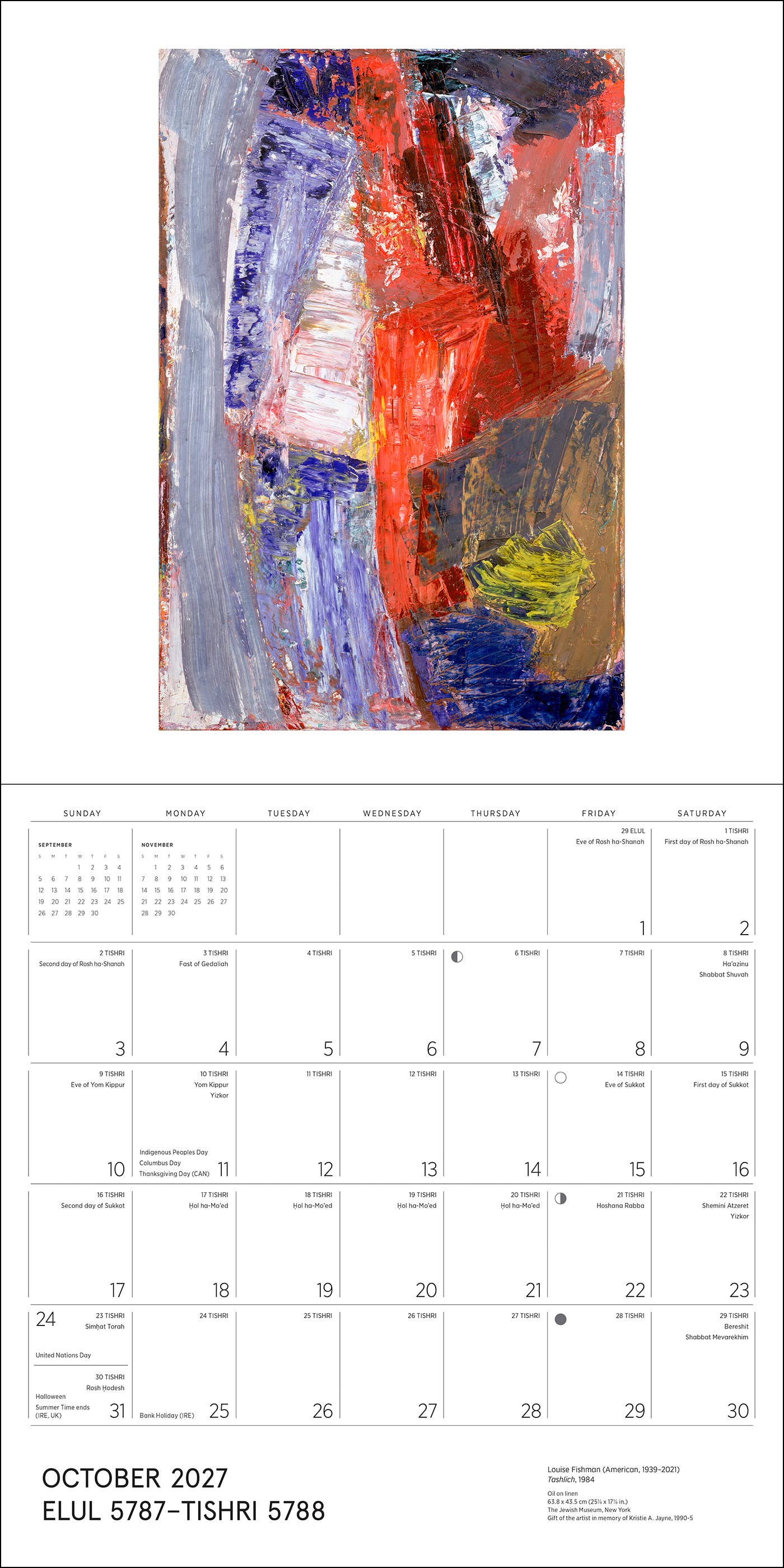 The Jewish Museum Calendar 2027
