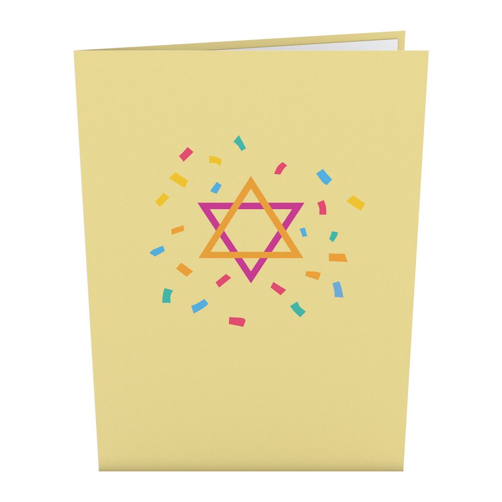 Confetti Mazel Tov Pop-Up Card