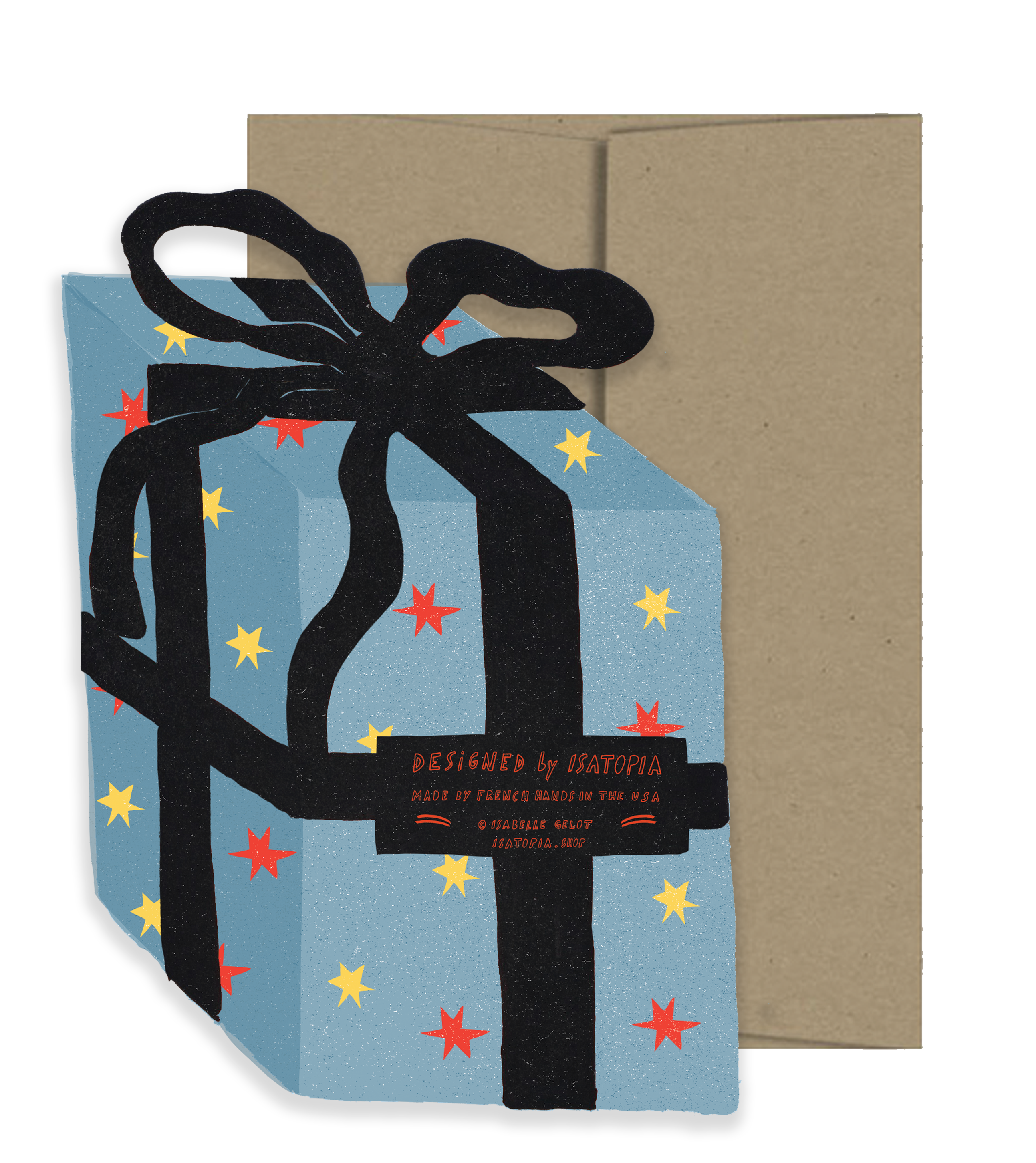 Blue Gift Birthday Collection - Die Cut Card