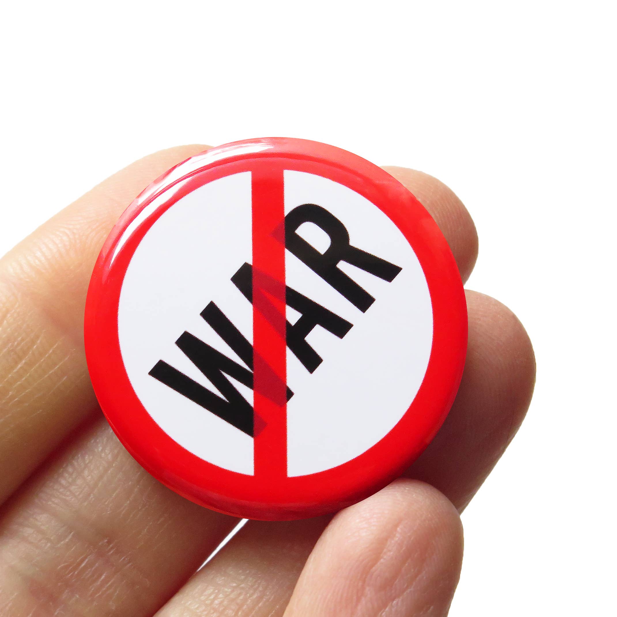 NO WAR Pinback Button 1.25"