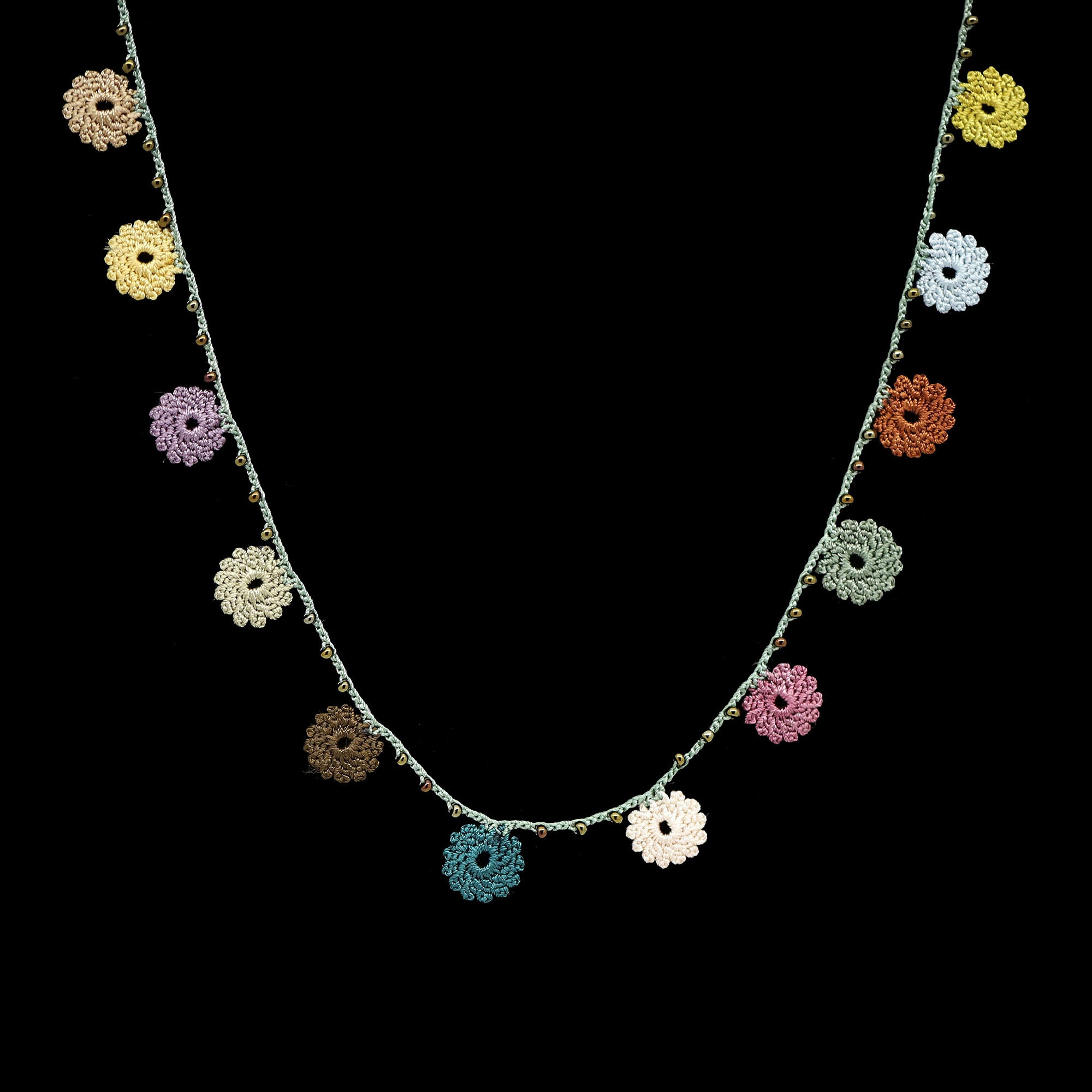 Flower Crochet Necklace