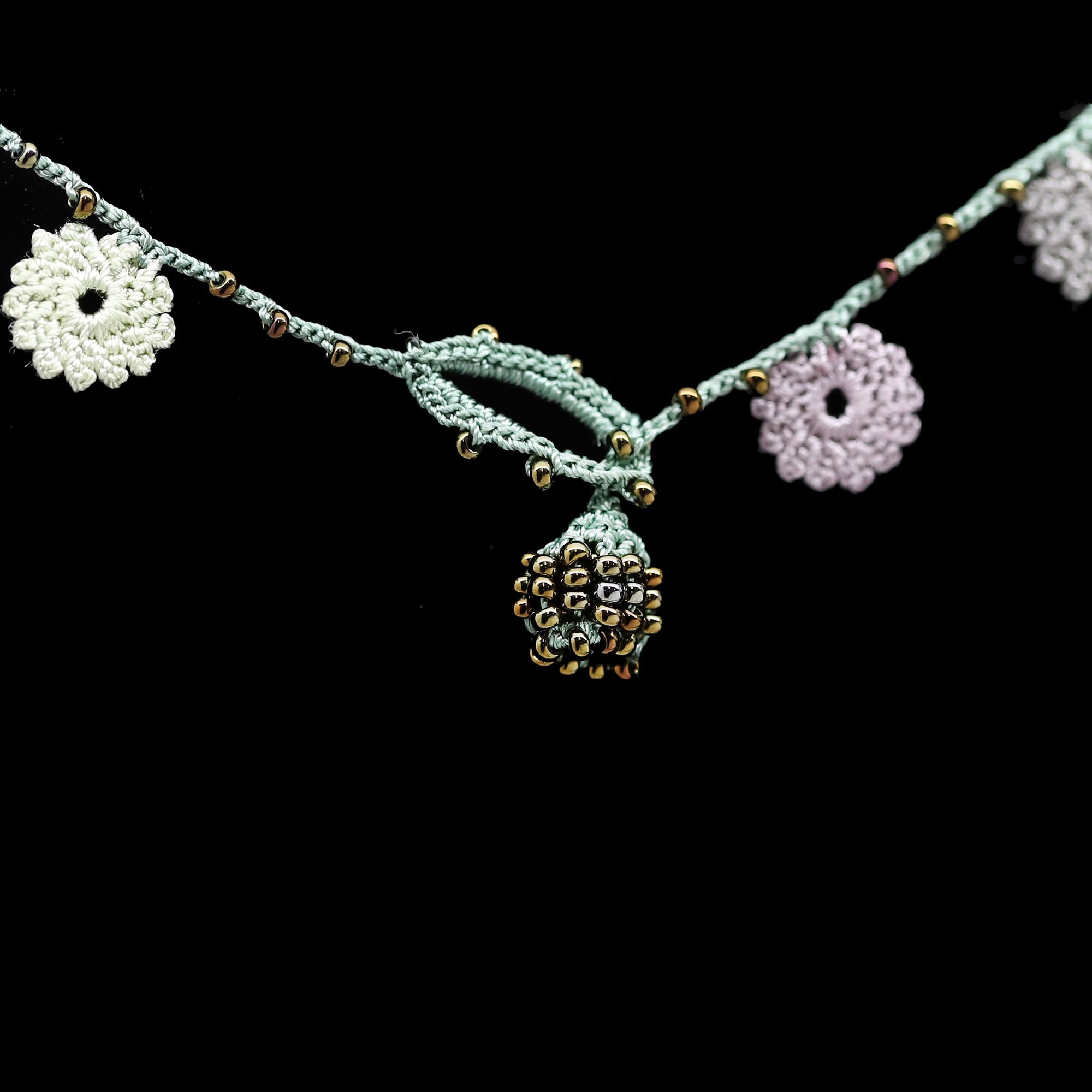 Flower Crochet Necklace