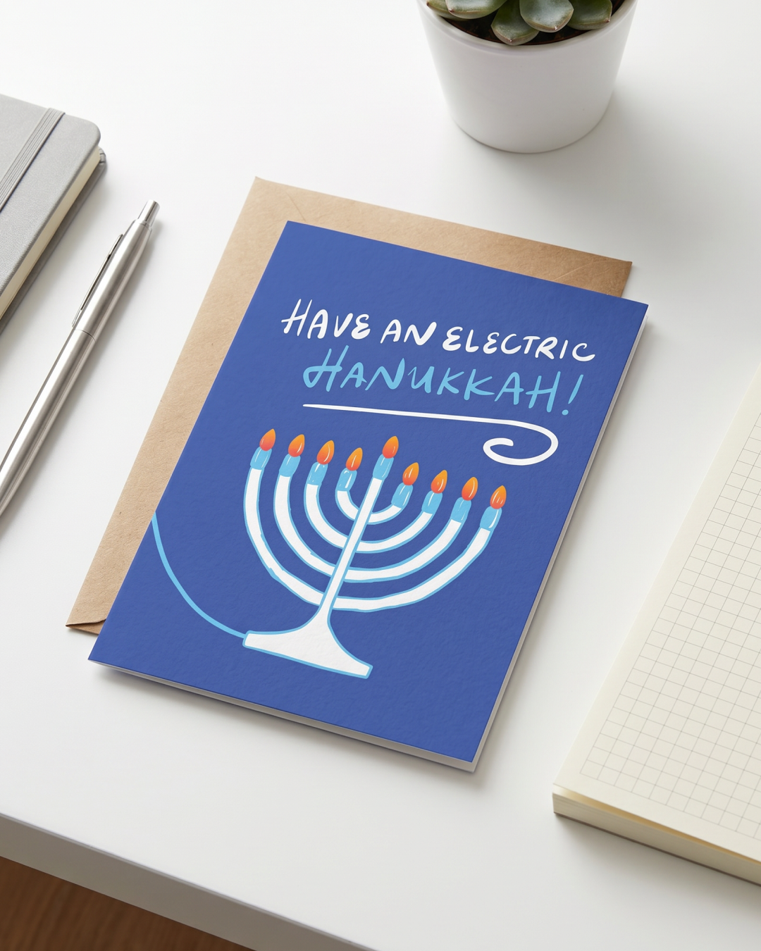 Have An Electric Hanukkah Holiday Card