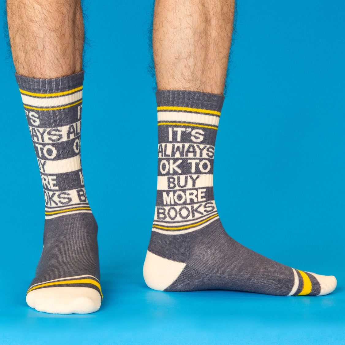It's Always Ok To Buy More Books Gym Crew Socks