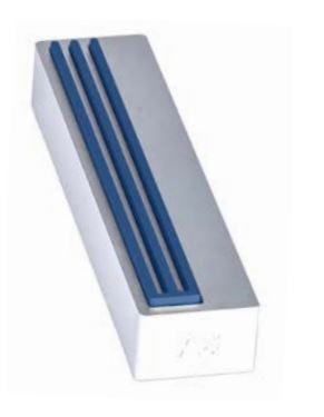Weiss Mezuzah Silver/Blue