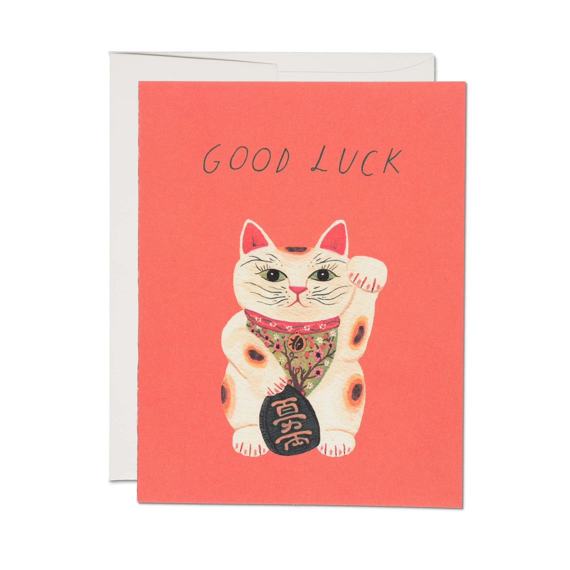 Good Luck Kitty Encouragement Greeting Card