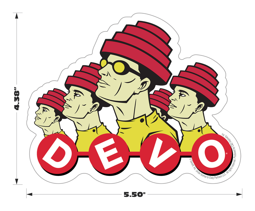 DEVO Dome Hat Sticker