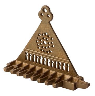 East-and-West Hanukkiah