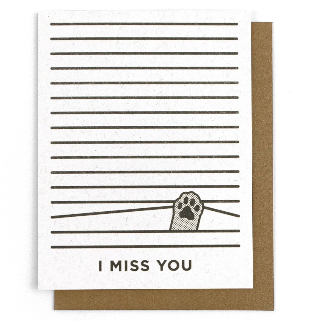I Miss You Card