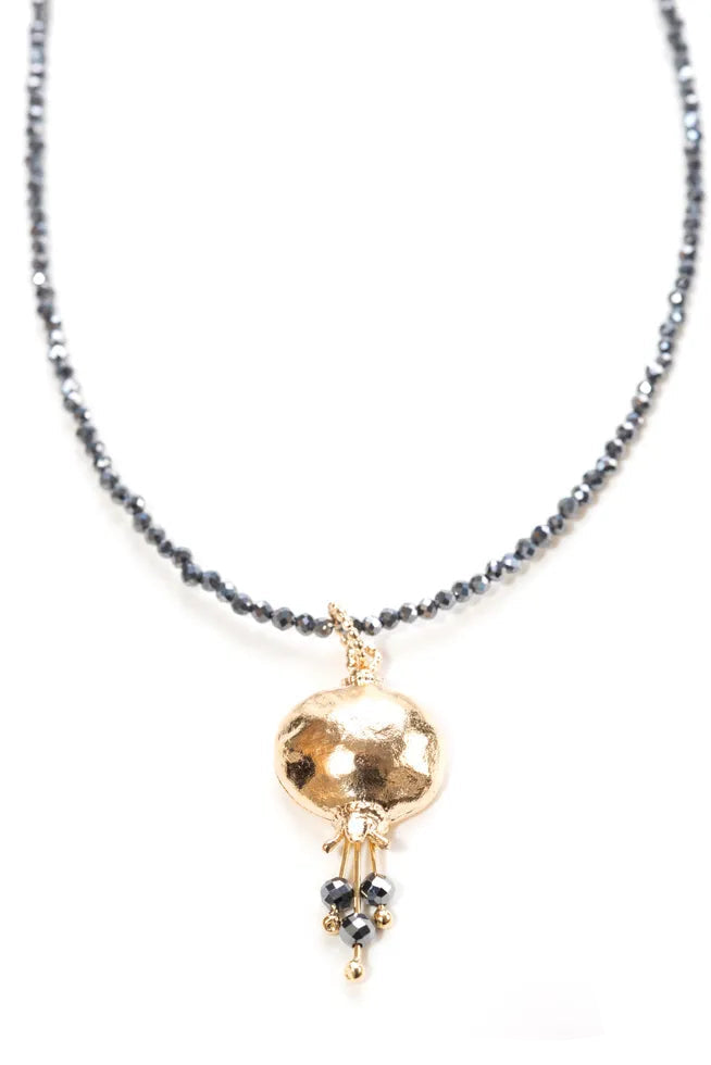 Beaded Pomegranate Necklace