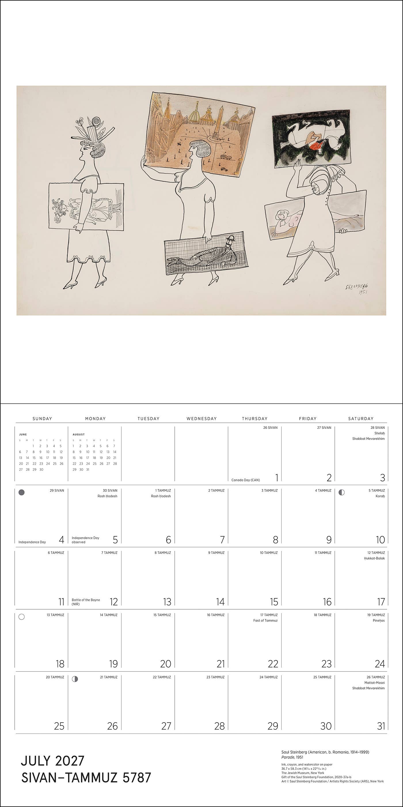 The Jewish Museum Calendar 2027