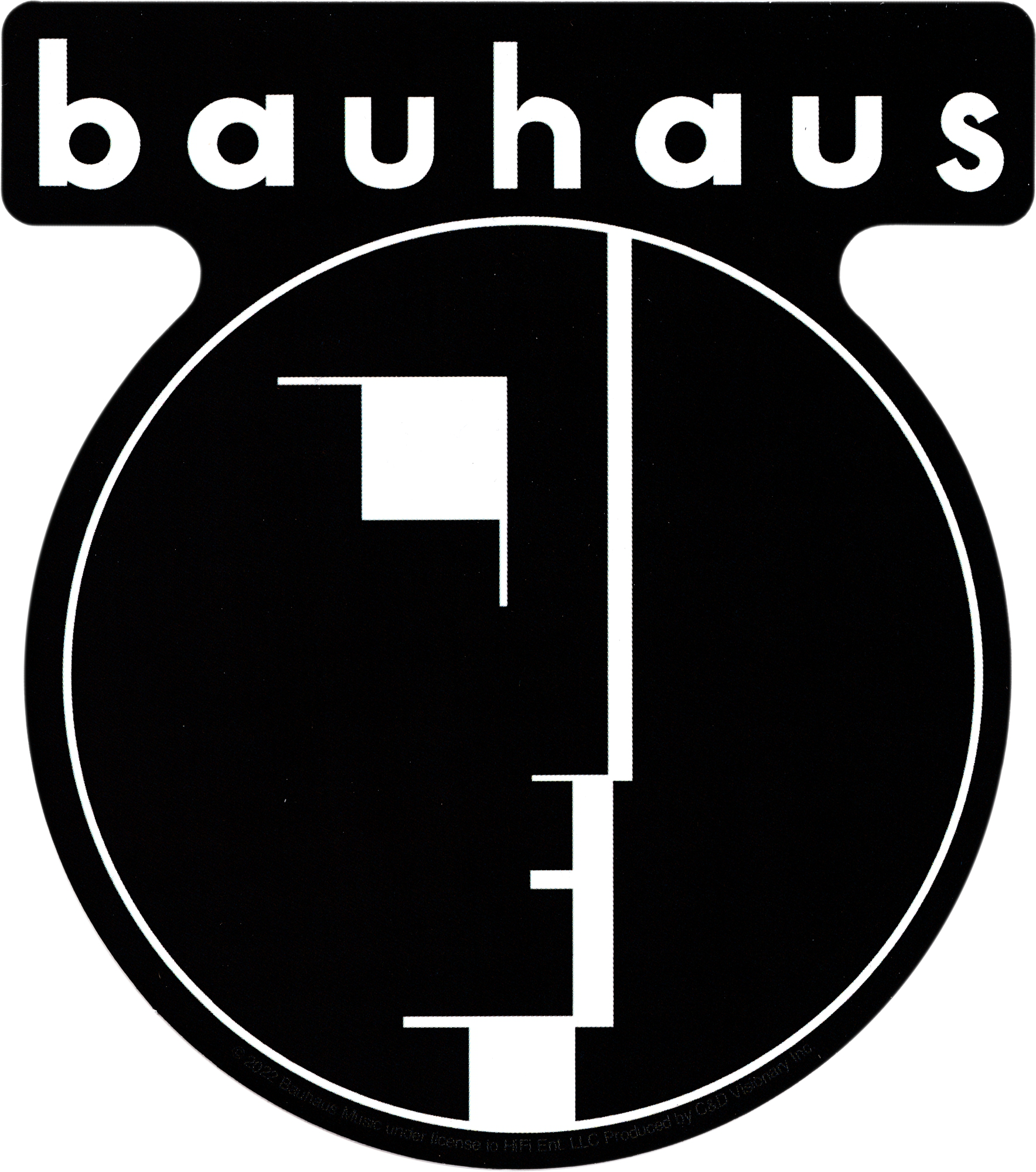 Bauhaus - B&W Logo Sticker