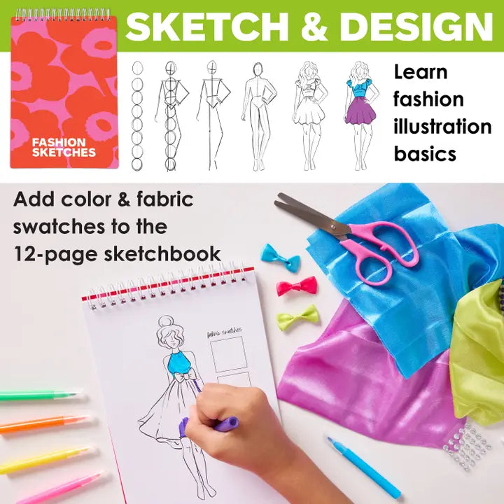 Designed By You Fashion Design Studio Craft Kit For Kids