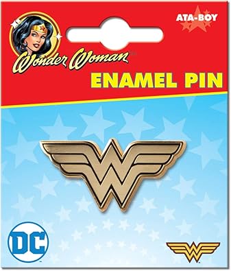 Wonder Woman Logo 1" Full Color Enamel Pin