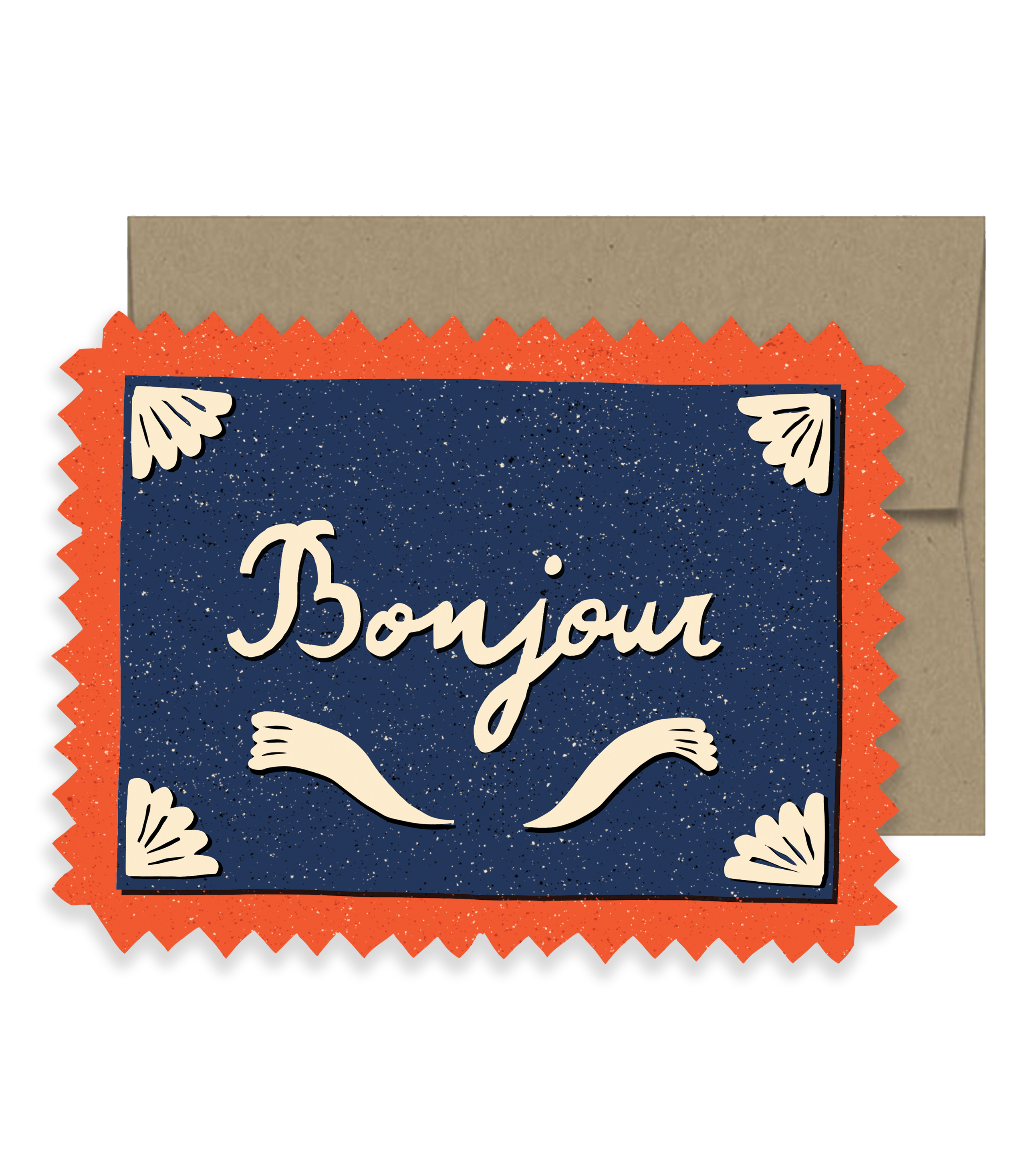 Bonjour Die Cut Card - From Paris with Love Collection