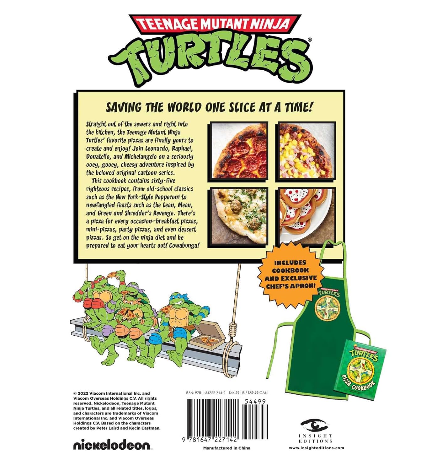 The Teenage Mutant Ninja Turtles Pizza Cookbook Gift Set