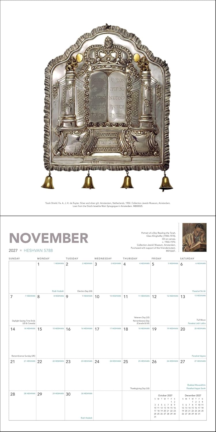 The Jewish Calendar 2026–2027 (5787) 16-Month Wall Calendar