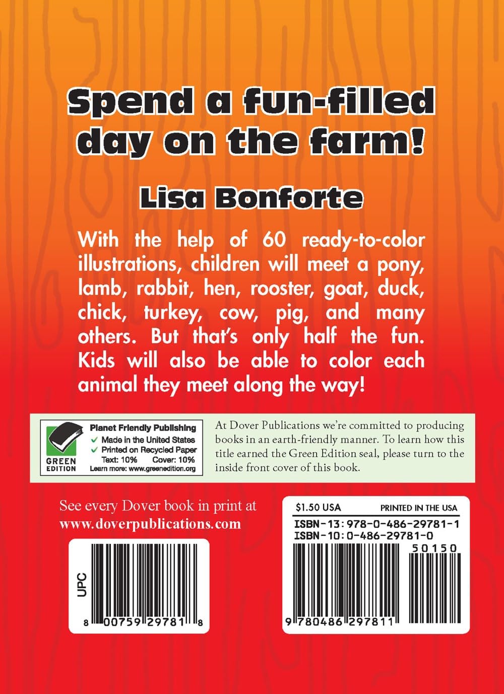 Farm Animals Coloring Book