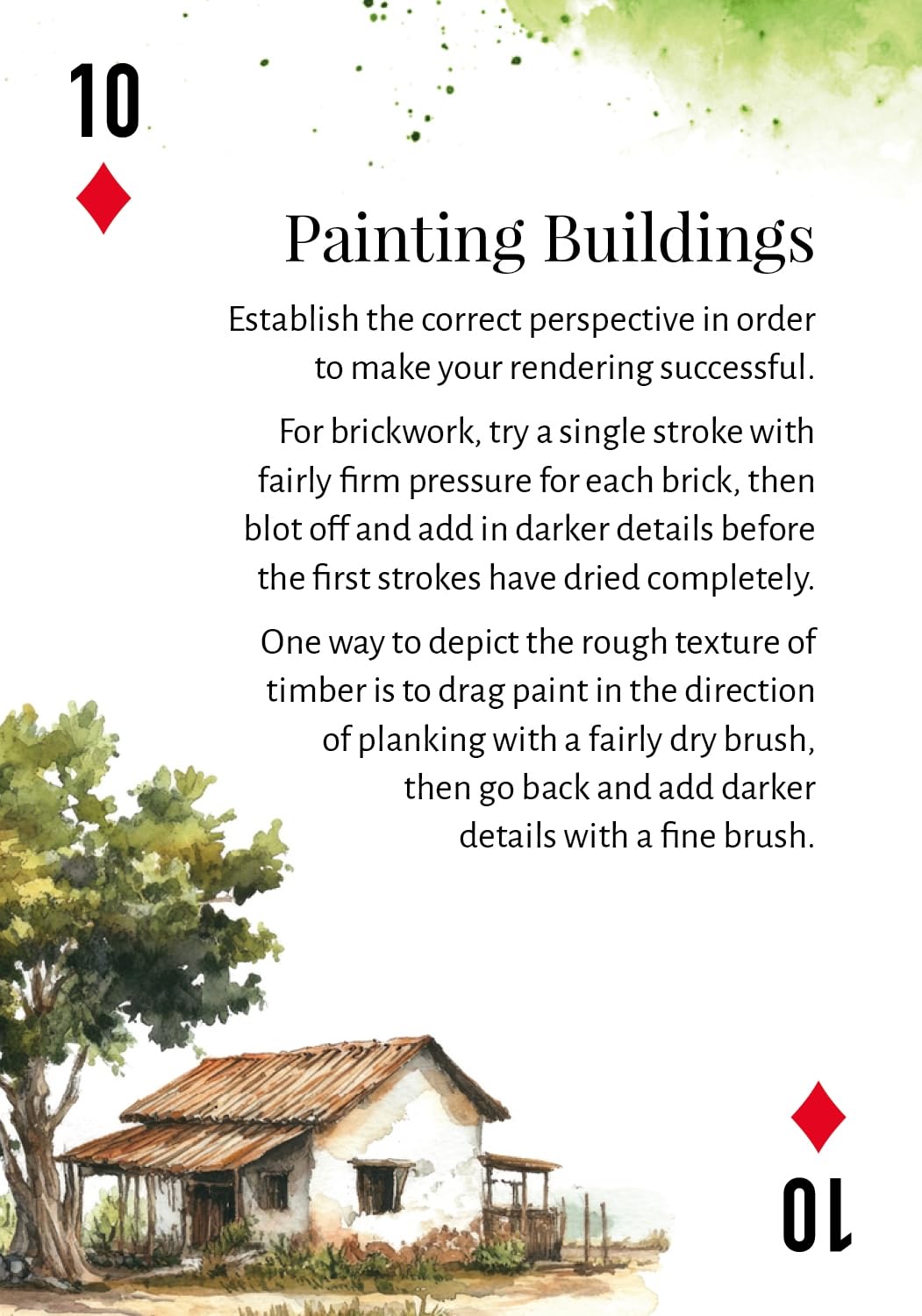 The Artful Hand Playing Cards: Watercolor Tips & Tricks