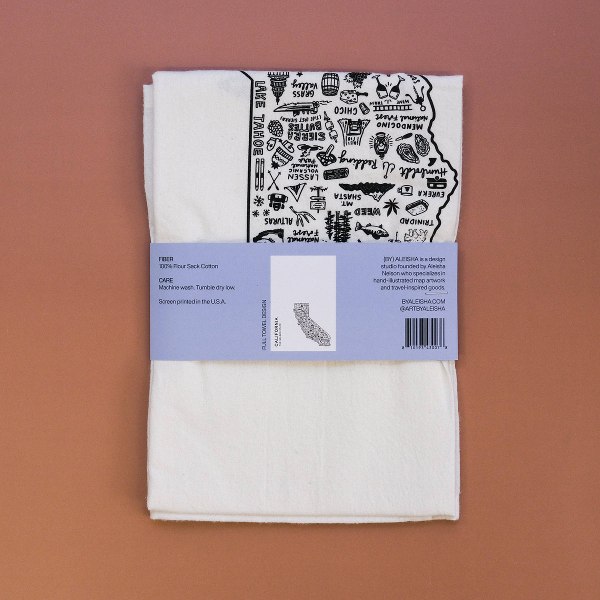 State of California Tea Towel
