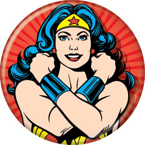 Wonder Woman Button Pin 1.25"