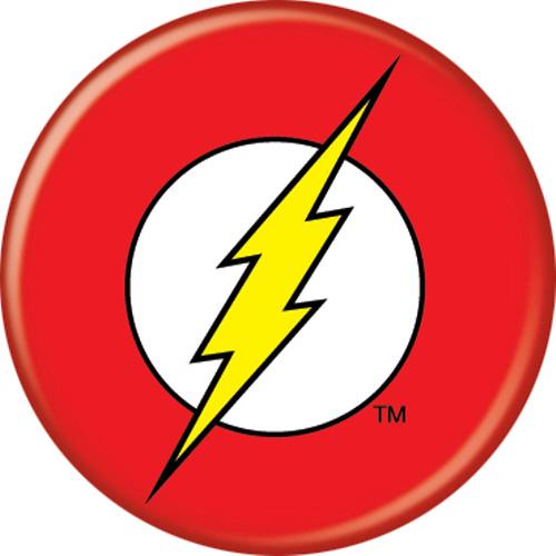 Flash Logo Button Pin 1.25"