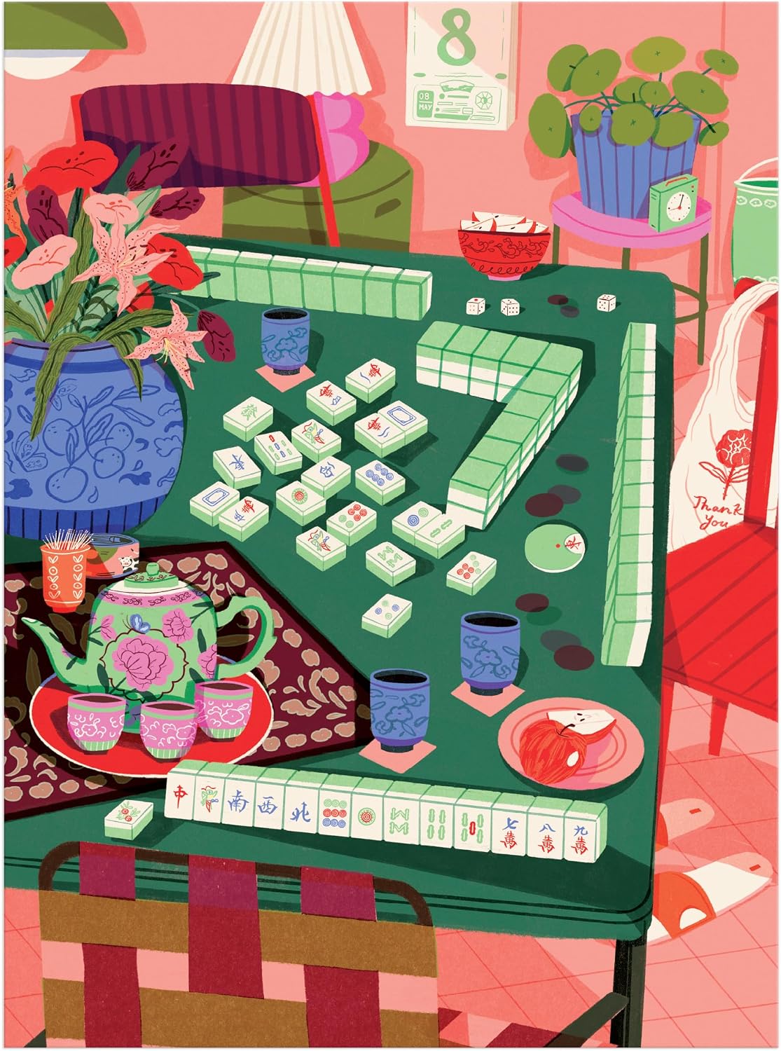 Mahjong Social 1000 Piece Jigsaw Puzzle