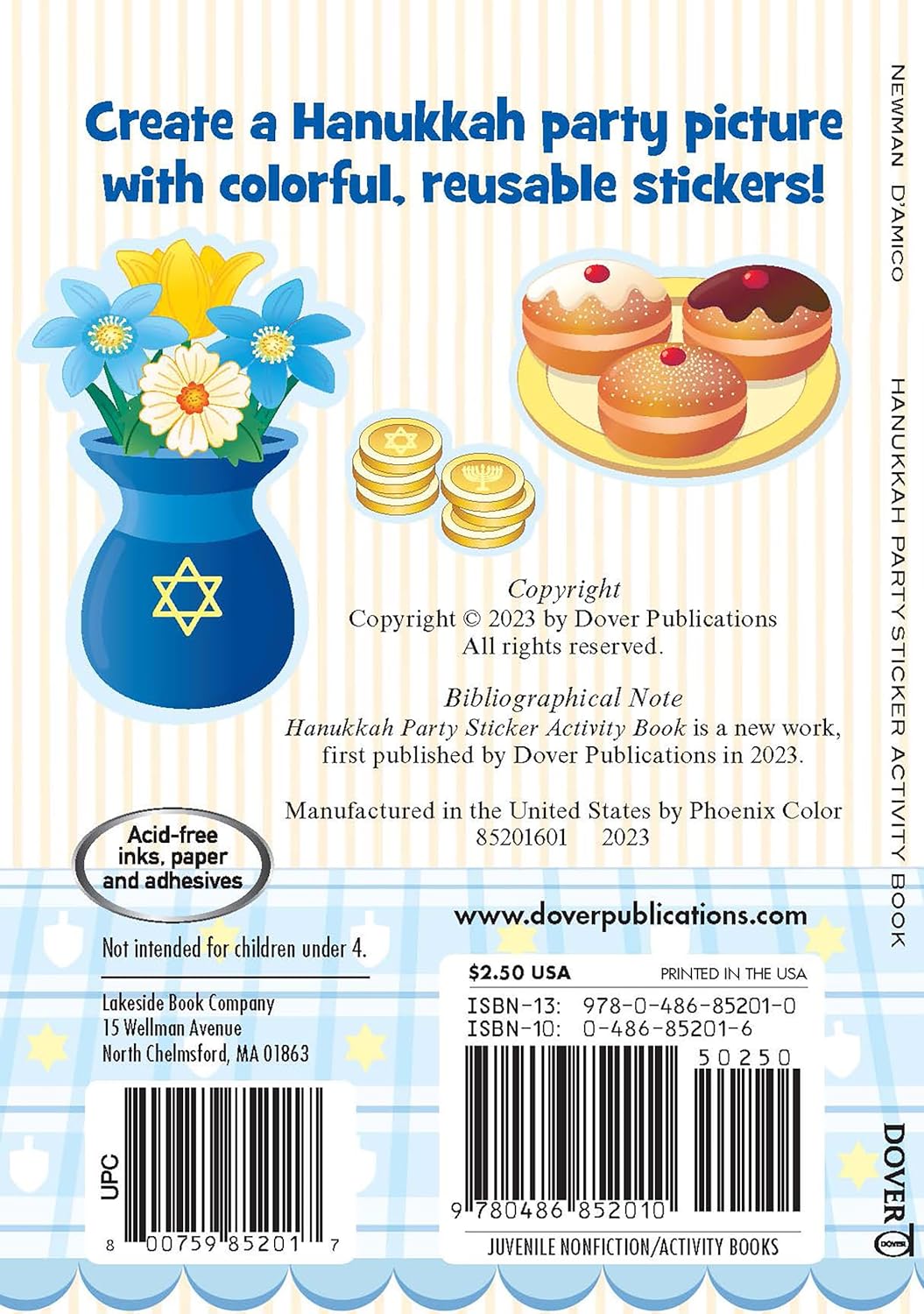 Hanukkah Party Sticker Activity Book