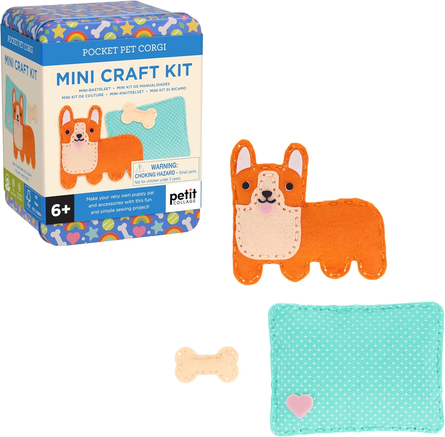 Mini Craft Kit: Pocket Pet Corgi Dog