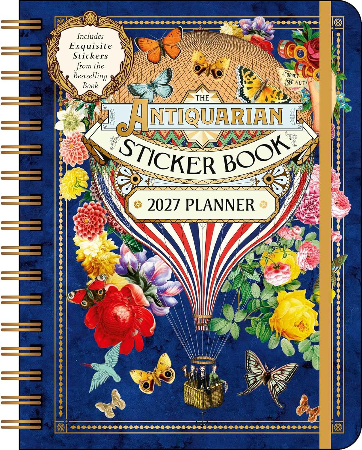 The Antiquarian Sticker Book 2027 Monthly/Weekly Planner Calendar
