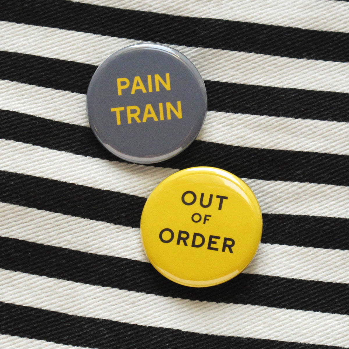 OUT OF ORDER Button Burn Out 1.25" Pinback