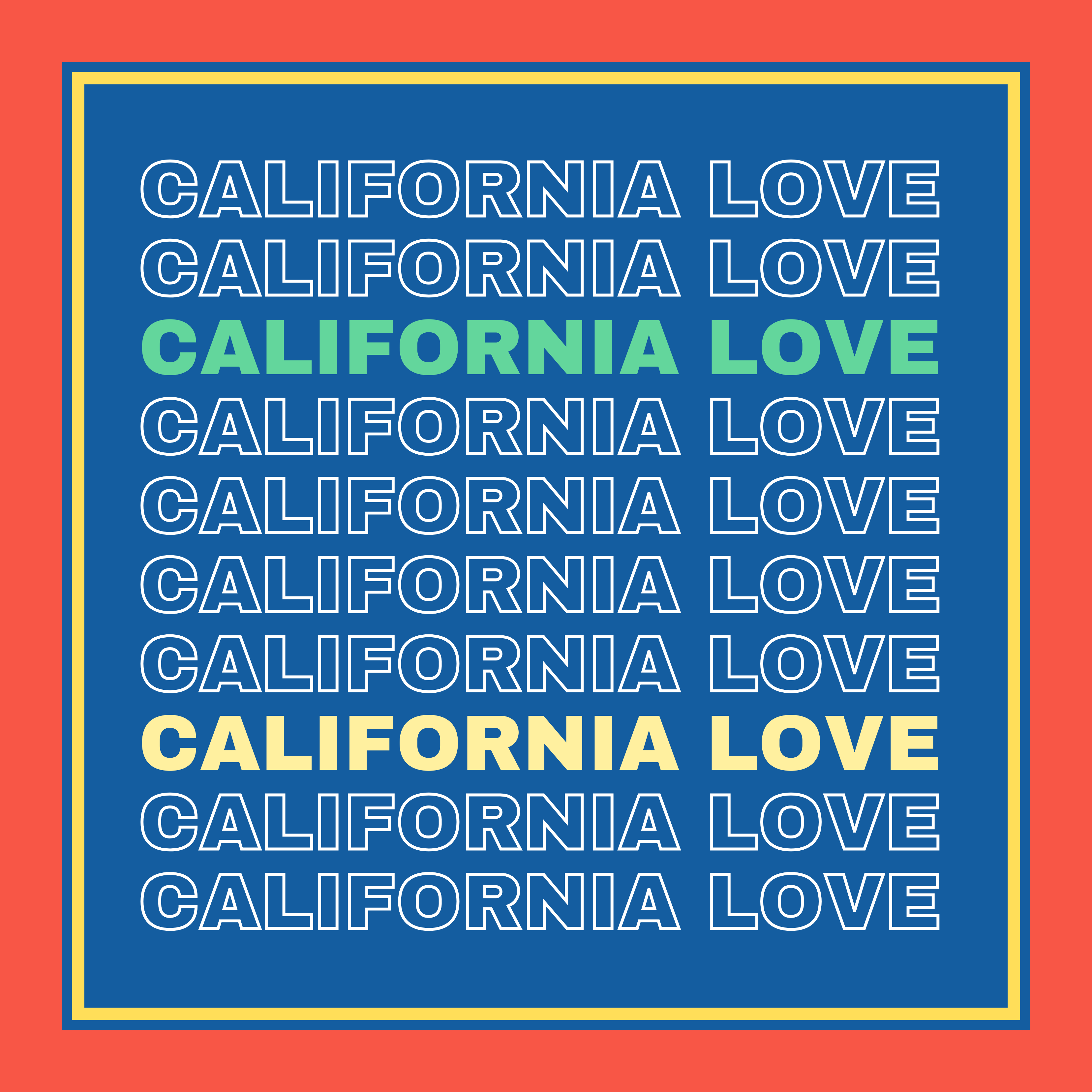 Archie Bandana No. 43 - California Love in Blue