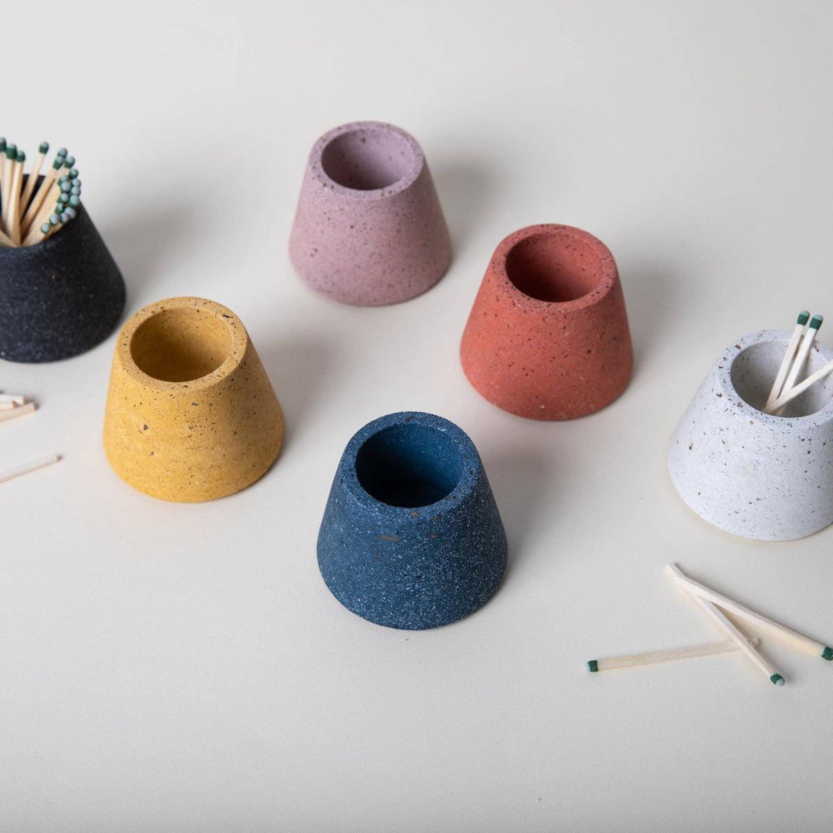 Matchstick Holder | Cobalt Terrazzo