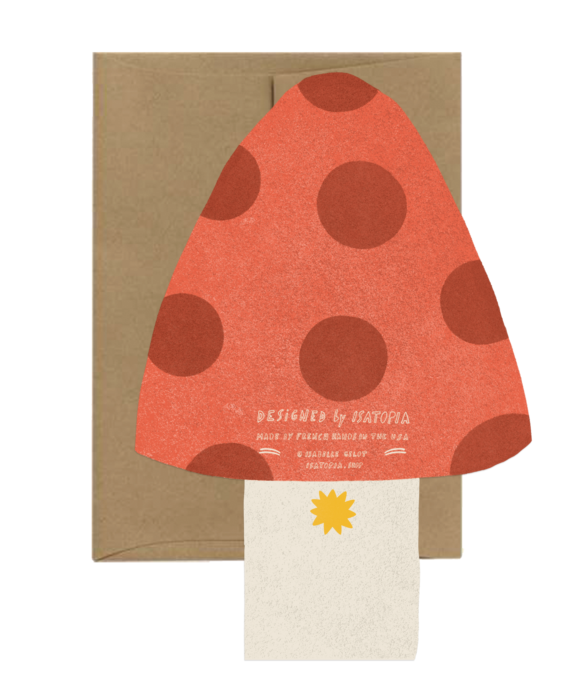 Mushroom Blink - Die Cut Card