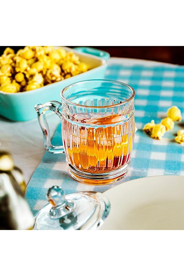 Glass Tea Mug with Lid