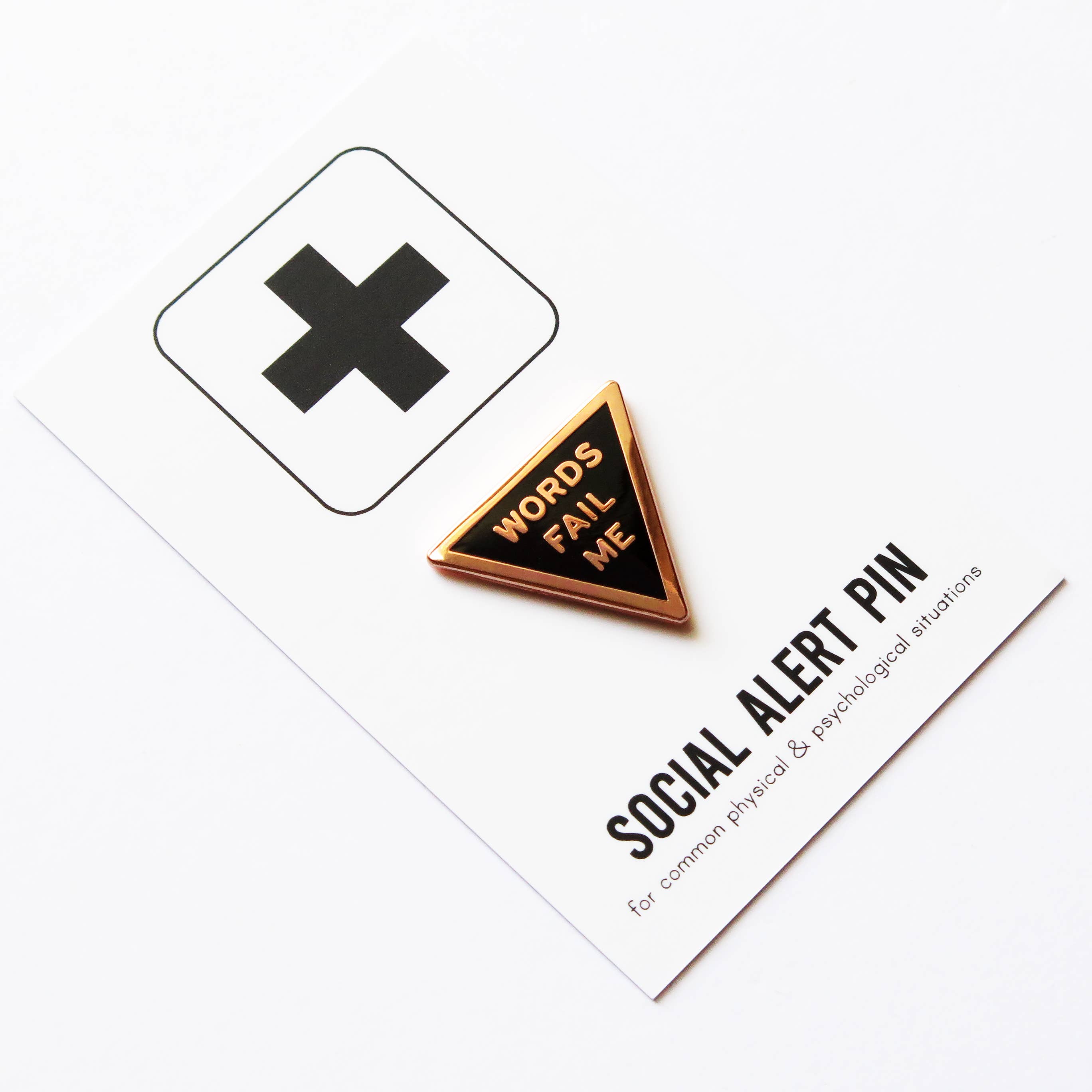 WORDS FAIL ME Pin l Enamel Pin Grief Gift