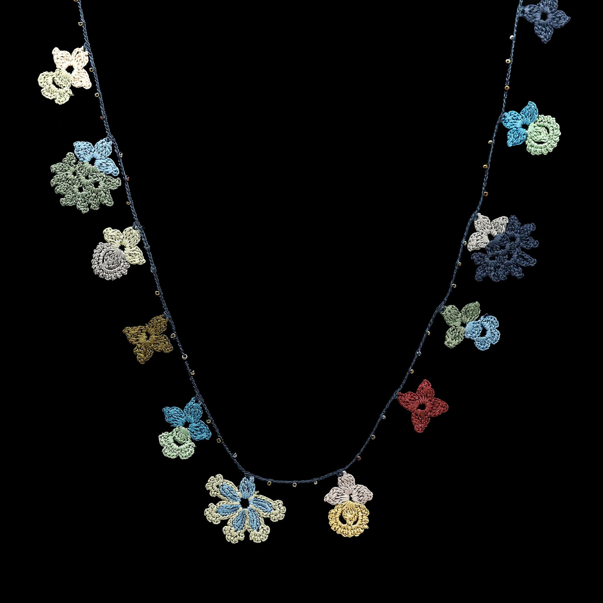 Cappadocia Flower Crochet Necklace