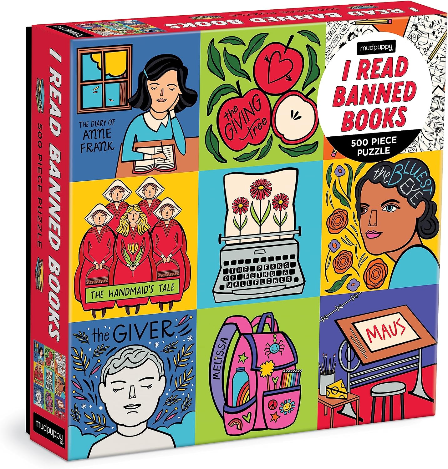 Mudpuppy - I Read Banned Books 500 Piece Jigsaw Puzzle