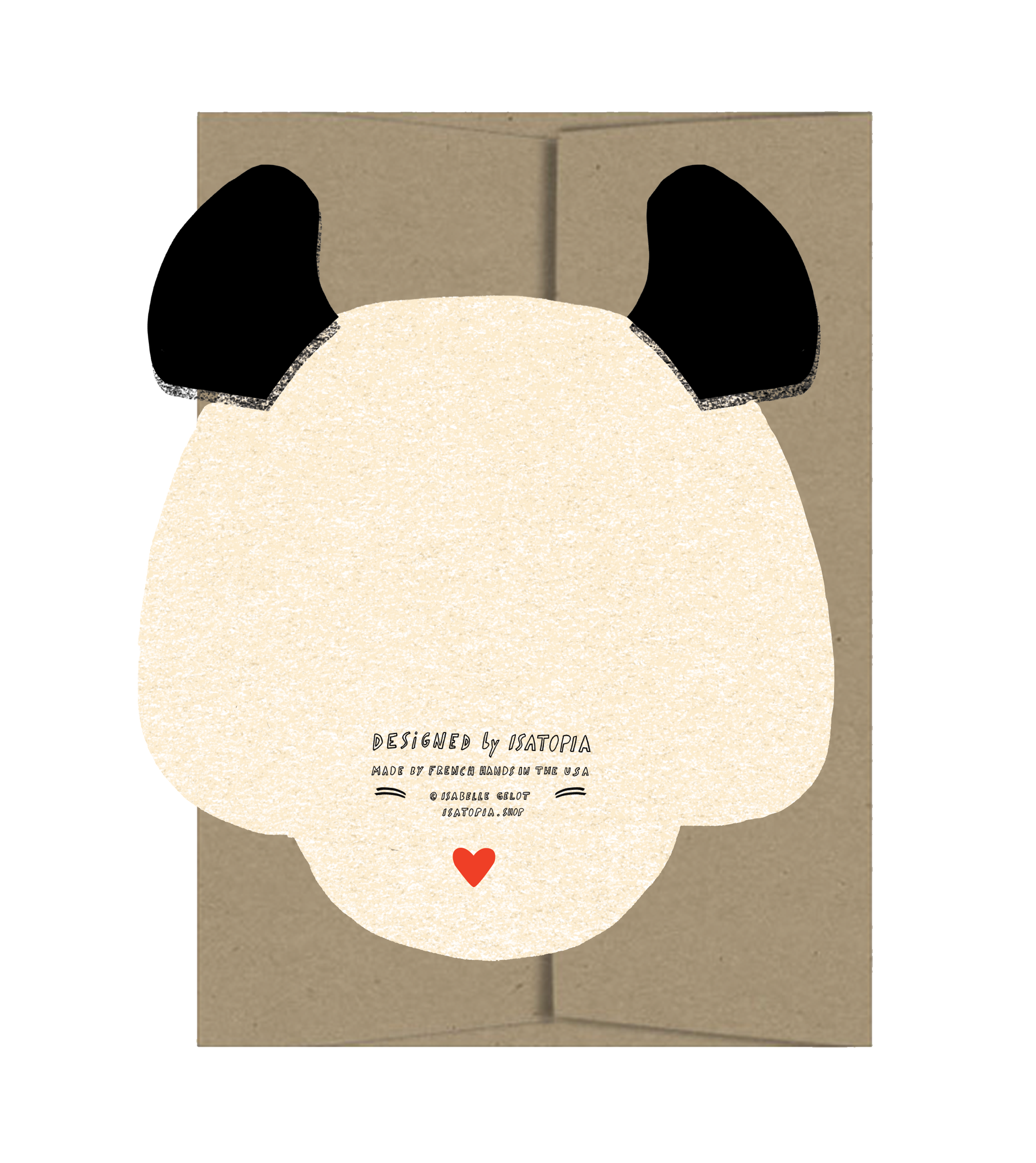 Panda Die Cut Card - Wild Bunch Collection