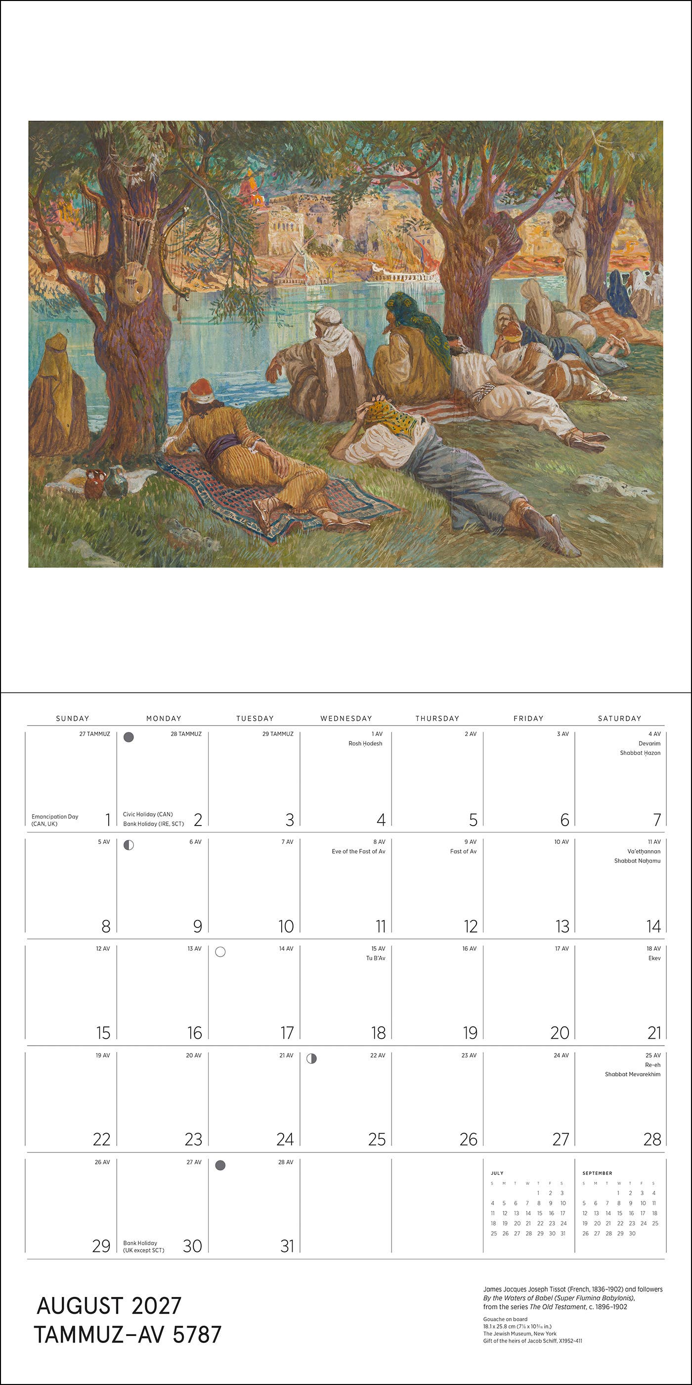 The Jewish Museum Calendar 2027