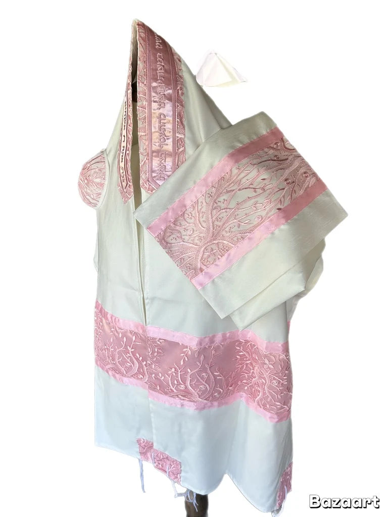 Tallit Set Pink Branches