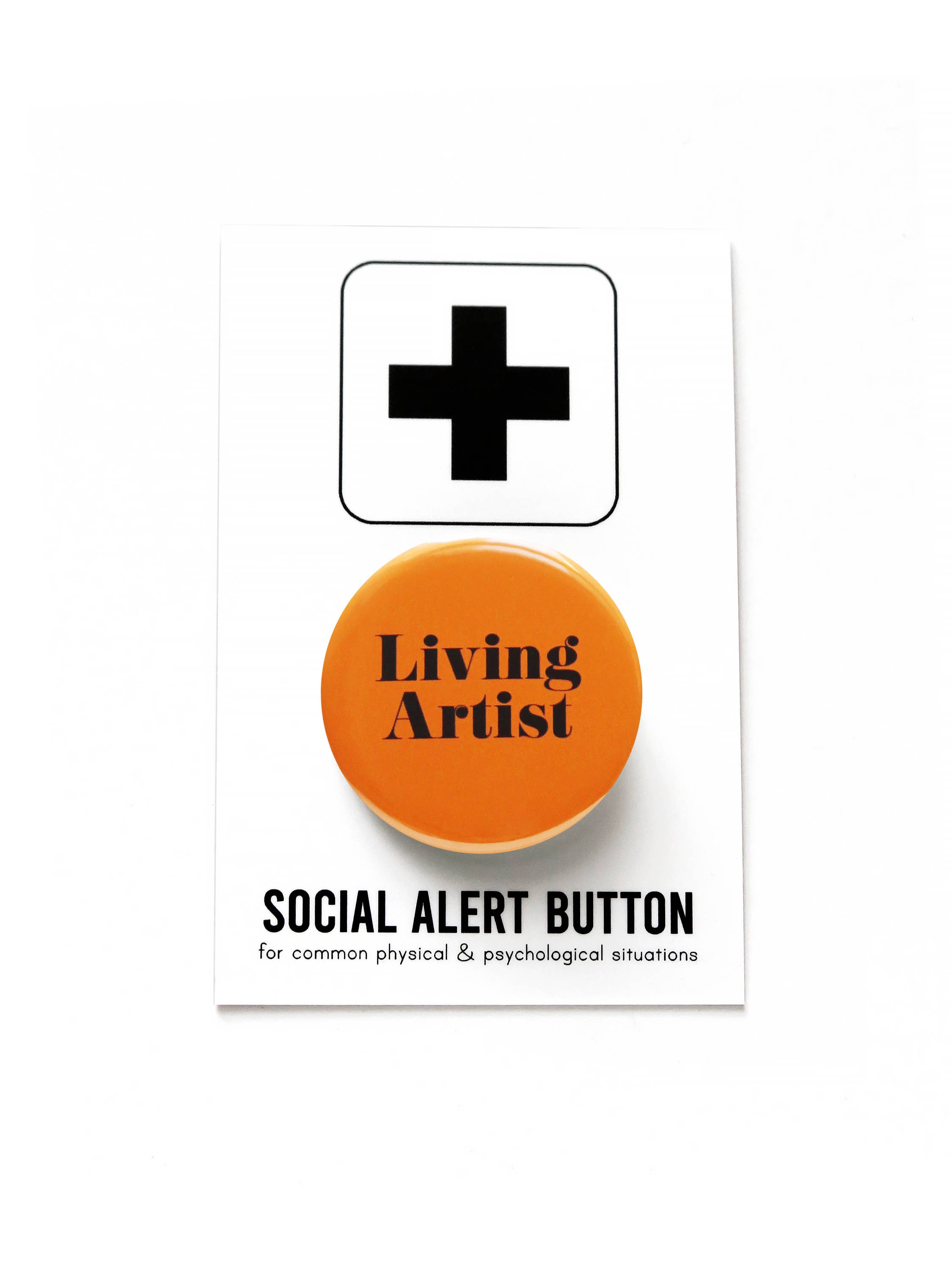 LIVING ARTIST Button Pin 1.25"