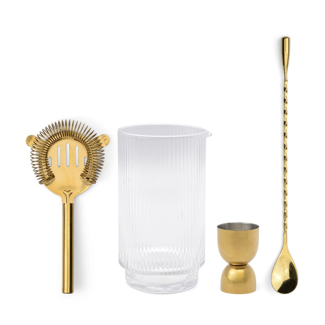 The Renley Mixology Set - Jigger, Strainer, Spoon