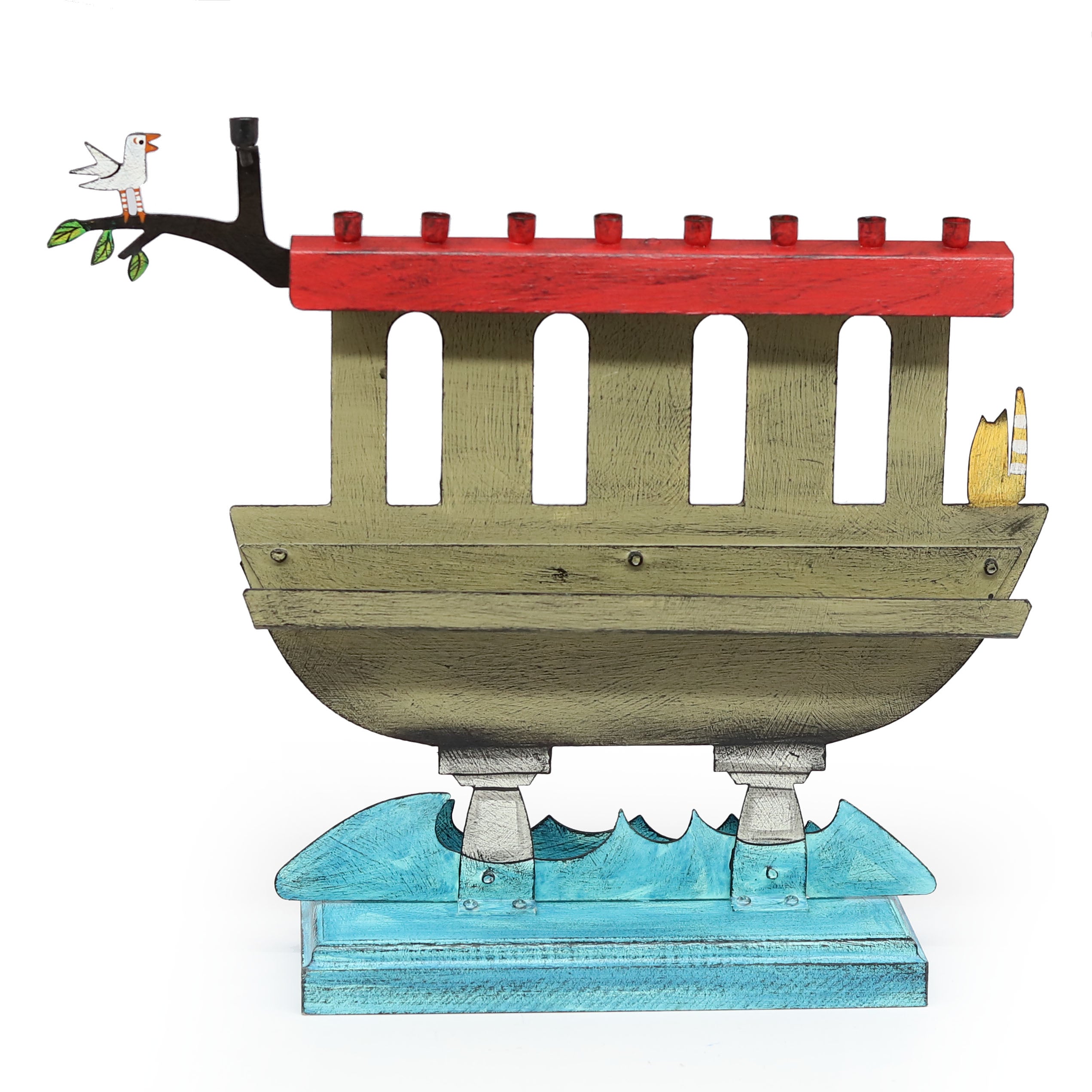 Artisan Noah's Ark Hanukkiah
