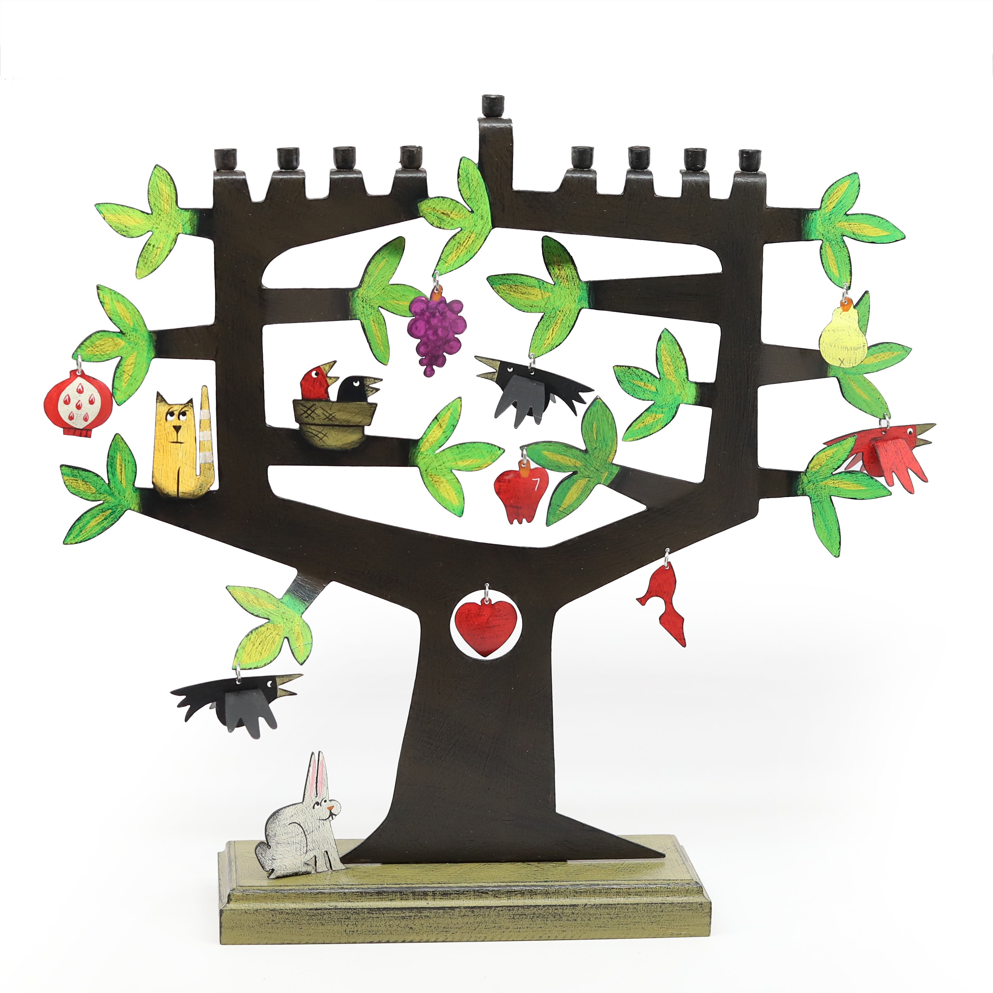 Artisan Tree of Life Hanukkiah