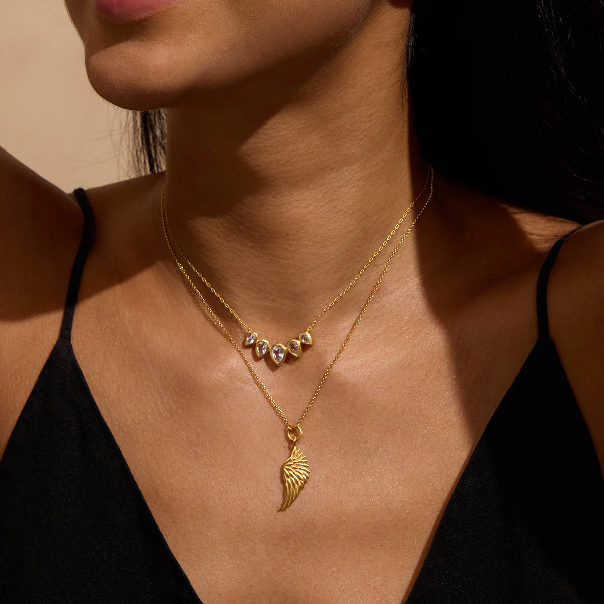 Protected Path Angel Wing Necklace